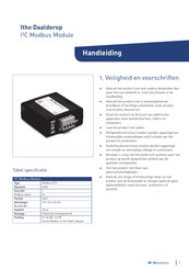 Itho Daalderop I2C Modbus Module Handleiding