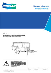 Doosan 7/72 Bedienings- En Onderhoudshandleiding