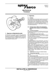 Spirax Sarco GILFLO-ILVA Series Installatie En Onderhoud