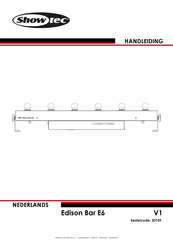 SHOWTEC Edison Bar E6 Handleiding