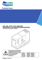 Doosan G200-SIIIA Bedienings- En Onderhoudshandleiding