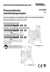 VERDER VERDERAIR VA 15 Instructies