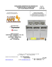 Frymaster BIELA14 Series GEN II LOV Gebruiksaanwijzing & Handleiding Onderhoud