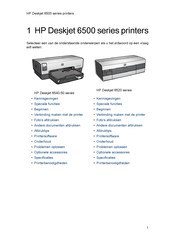 HP Deskjet 6520 Series Handleiding