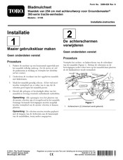 Toro Groundsmaster 360 Series Installatie-Instructies