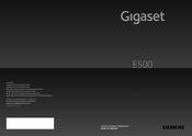 Gigaset E500A Gebruiksaanwijzing