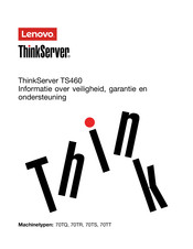 Lenovo ThinkServer TS460 Gebruiksaanwijzing