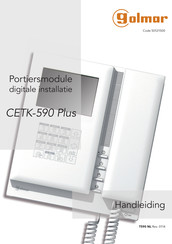 golmar CETK-590 Plus Handleiding