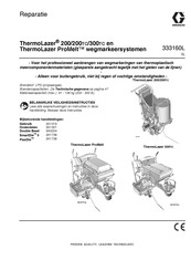 Graco ThermoLazer 200TC Bediening, Onderdelen, Reparatie