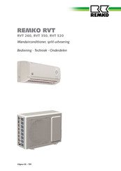 REMKO RVT 260 Bedieningshandleiding