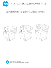 HP Color LaserJet Managed MFP E77422 Gebruikershandleiding