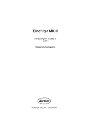 Nordson Eindfilter MK II Handleiding