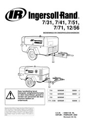 Ingersoll Rand 7/51 Bedienings- En Onderhoudshandleiding