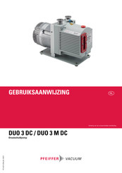 Pfeiffer Vacuum DUO 3 M DC Gebruiksaanwijzing