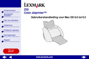 Lexmark Color Jetprinter Z55 Gebruikershandleiding
