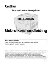 Brother HL-4200CN Gebruikershandleiding