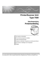 Ricoh 7500 Gebruiksaanwijzing