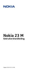 Nokia 23 M Gebruikershandleiding