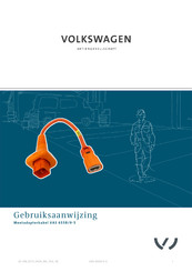 Volkswagen VAS 6558/9-5 Gebruiksaanwijzing