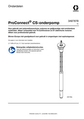 Graco ProConnect CS Series Bediening, Onderdelen, Reparatie