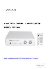 Vision AV-1700+ Handleiding