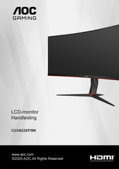 AOC CU34G2BK Handleiding