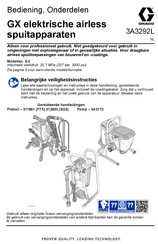 Graco GX19 Bedieningshandleiding