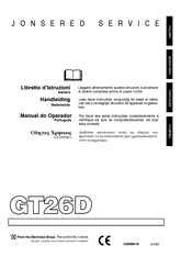 Jonsered GT26D Handleiding