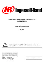 Ingersoll Rand 814000 Bedienings- En Onderhoudshandleiding