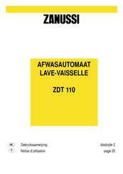 Zanussi ZDT 110 Gebruiksaanwijzing