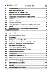 Powerplus POWXG90408 Gebruiksaanwijzing