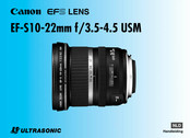 Canon EF-S10-22mm f/3.5-4.5 USM Handleiding