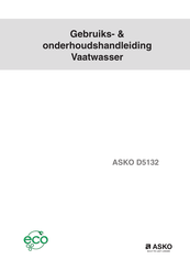 Asko D5132 Gebruiks- En Onderhoudshandleiding