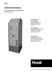 Hoval MultiJet Series Gebruiksaanwijzing