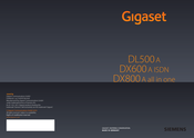 Siemens Gigaset DX800 Gebruikershandleiding