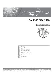 Ricoh DX 2430 Gebruiksaanwijzing