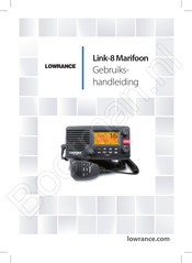 Lowrance Link-8 Marifoon Gebruikershandleiding