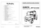 Kubota RTV-X1110 Gebruikershandleiding