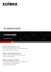 Edimax AI-1001W V3 Installatiegids