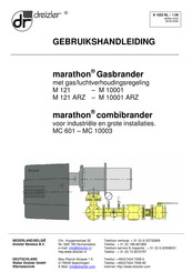 Dreizler marathon combibrander MC 10003 Gebruikershandleiding