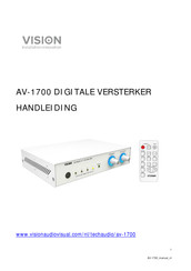 Vision AV-1700 Handleiding