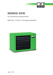 REMKO GPM35 Bedieningshandleiding