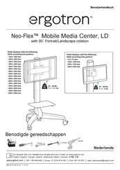 Ergotron Neo-Flex Mobile Media Center Gebruikershandleiding