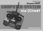 GRAUPNER MX-20 Hott Programmeerhandleiding