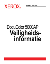 Xerox DocuColor 5000AP Handleiding