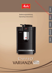 Melitta Caffeo VARIANZA CSP Bedieningshandleiding