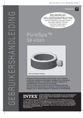 Intex PureSpa SB-HS20 Gebruikershandleiding