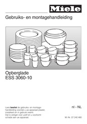 Miele ESS 3060-10 Gebruiks- En Montagehandleiding