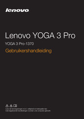 Lenovo YOGA 3 Pro-1370 Gebruikershandleiding