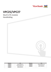 ViewSonic VPC25 Handleiding